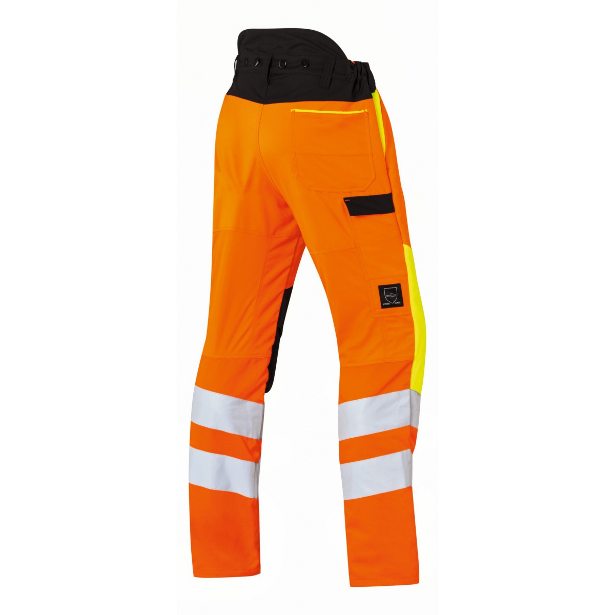 PANTALON DE ADVERTENCIA  CON PROTECCION ANTICORTE